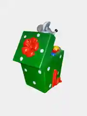 Зеленый новогодняя копилка "Мышонок" 2 вида