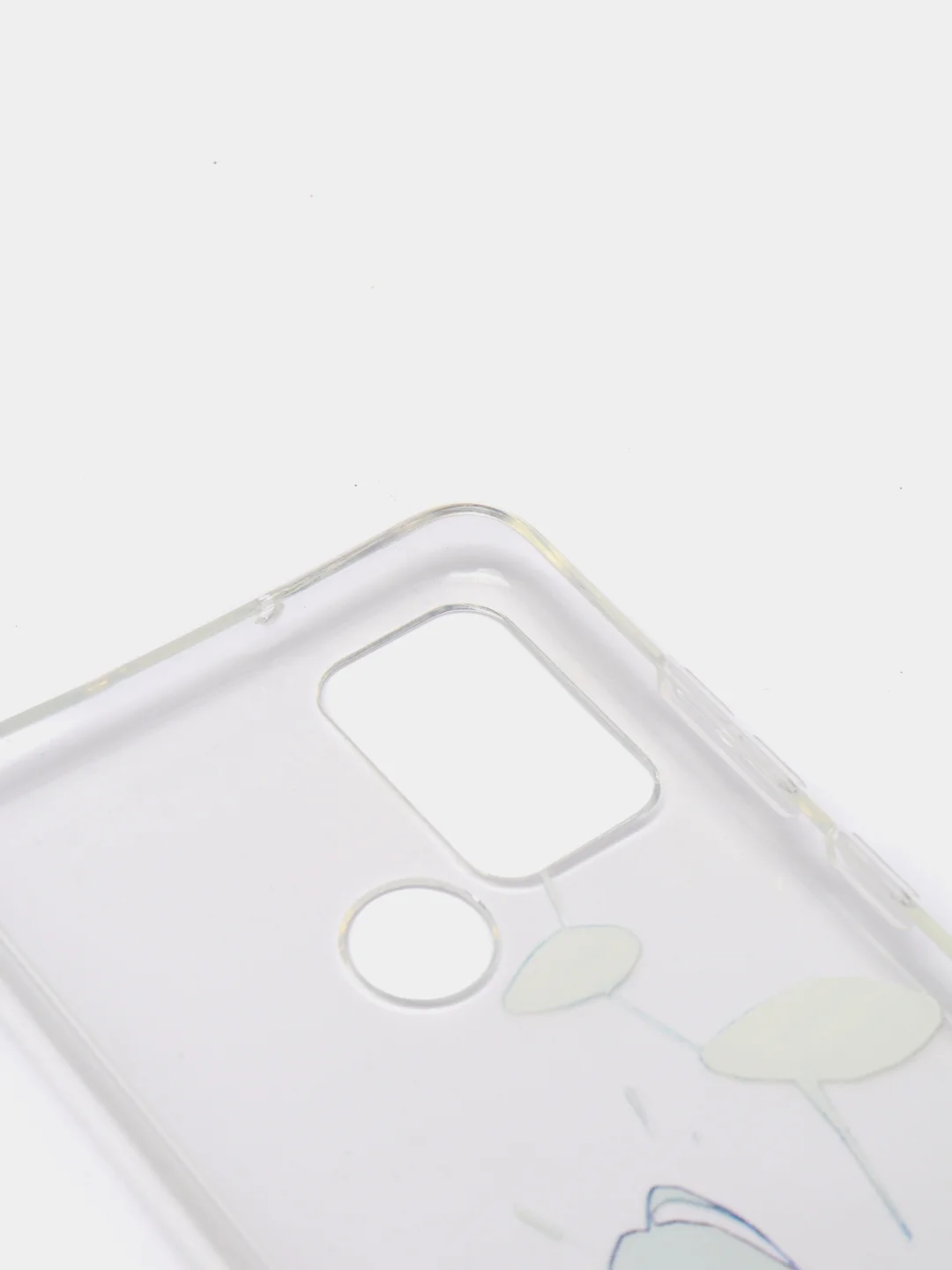 Белый чехол Huawei Honor 9A (Хуавей Хонор 9А), прозрачный, силиконовый, с рисунком