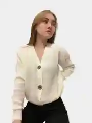 Белый кардиган женский, вязаный, короткий, oversize