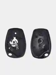 Белый ключ авто корпус брелок 2 кн Renault Lada Рено Nissan Megane Duster Logan Лада Laguna Clio
