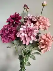 Искусственные цветы георгины гигант 3 бутона