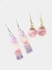 Серьги-подвески с цветком, сережки, серьги