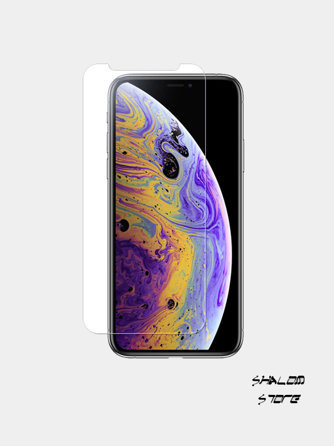 Универсальное закаленное защитное стекло для iPhone X/XS/11 Pro/6 7 SE  8/XR/11 6/7/8 Plus купить по цене 65 ₽ в интернет-магазине Магнит Маркет