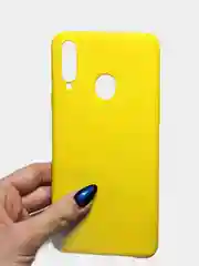 Желтый чехол Samsung Galaxy A20s, Самсунг Галакси А20с силиконовый цветной матовый