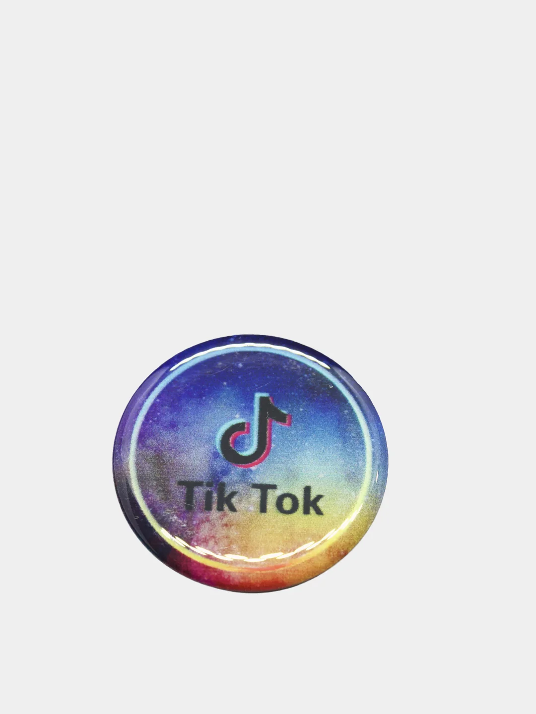 Зеленый поп-сокет для смартфона Tik Tok / Кольцо-держатель
