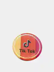 Желтый поп-сокет для смартфона Tik Tok / Кольцо-держатель