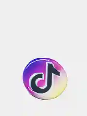 Небесно-голубой поп-сокет для смартфона Tik Tok / Кольцо-держатель