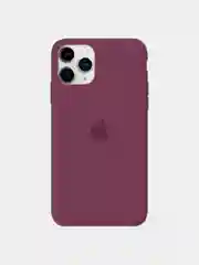 Коричневый чехол силиконовый для iPhone Silicone Case, 11 Pro Max