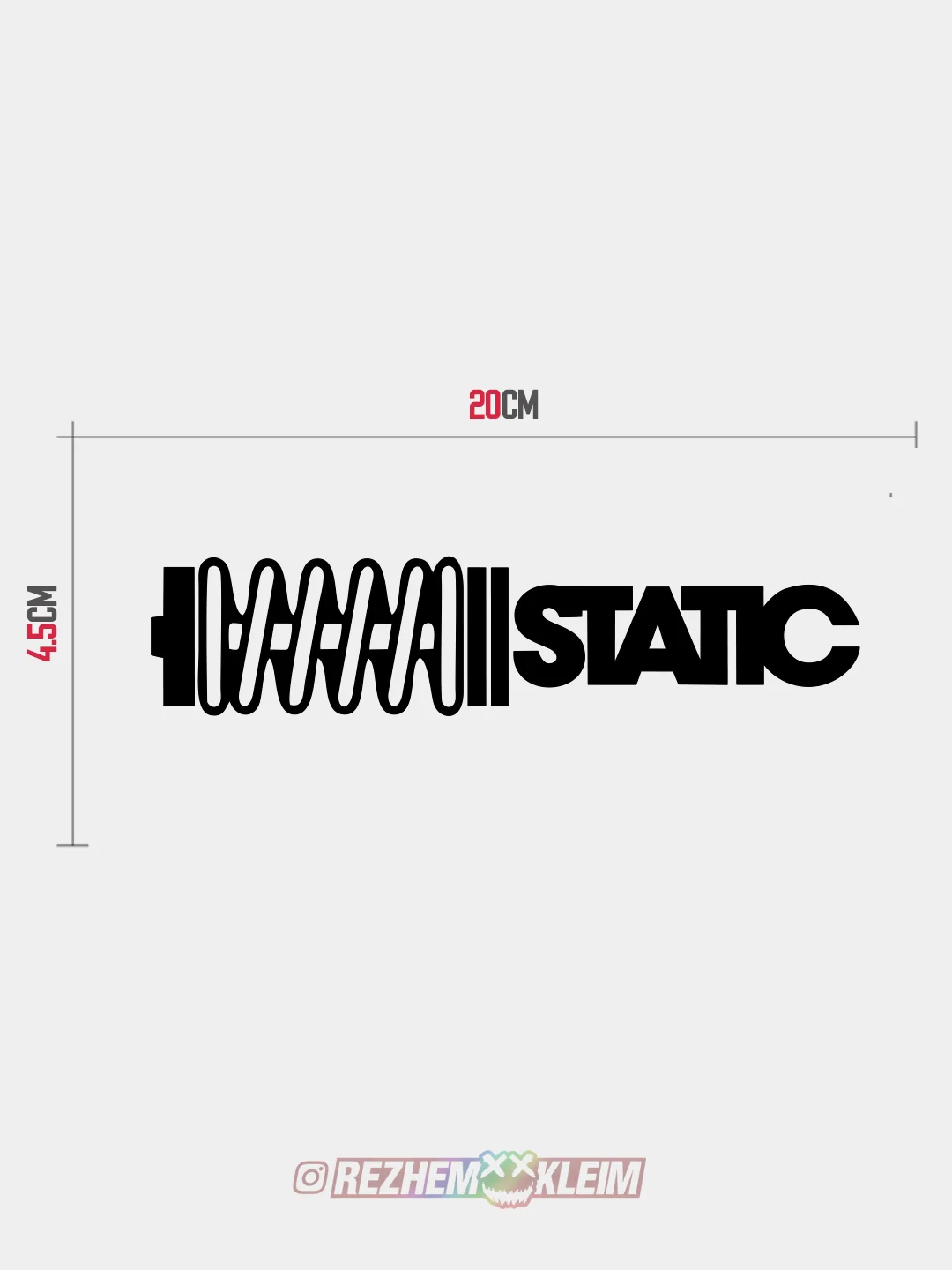 Белый static - наклейка на авто - белый и переливающийся стикер