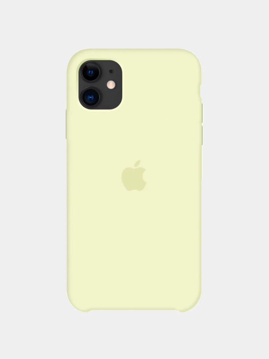 Лимонный чехол силиконовый для iPhone Silicone Case, Xs Max