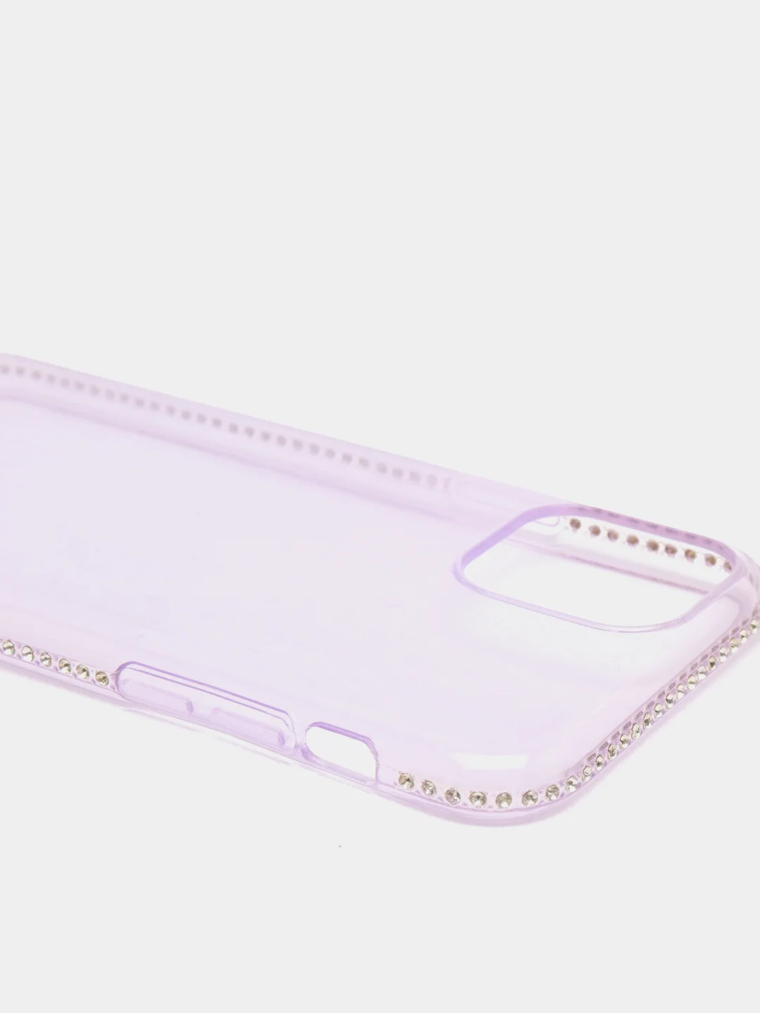 Пурпурный мягкий матовый чехол на айфон с стразами iPhone.6, 6s,7,7+,8,8+,X,XS,XR,XS MAX,11,11PROMAX