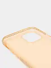 Золотой мягкий матовый чехол на айфон с стразами iPhone.6, 6s,7,7+,8,8+,X,XS,XR,XS MAX,11,11PROMAX