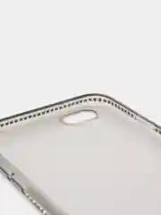 Черный мягкий матовый чехол на айфон с стразами iPhone.6, 6s,7,7+,8,8+,X,XS,XR,XS MAX,11,11PROMAX