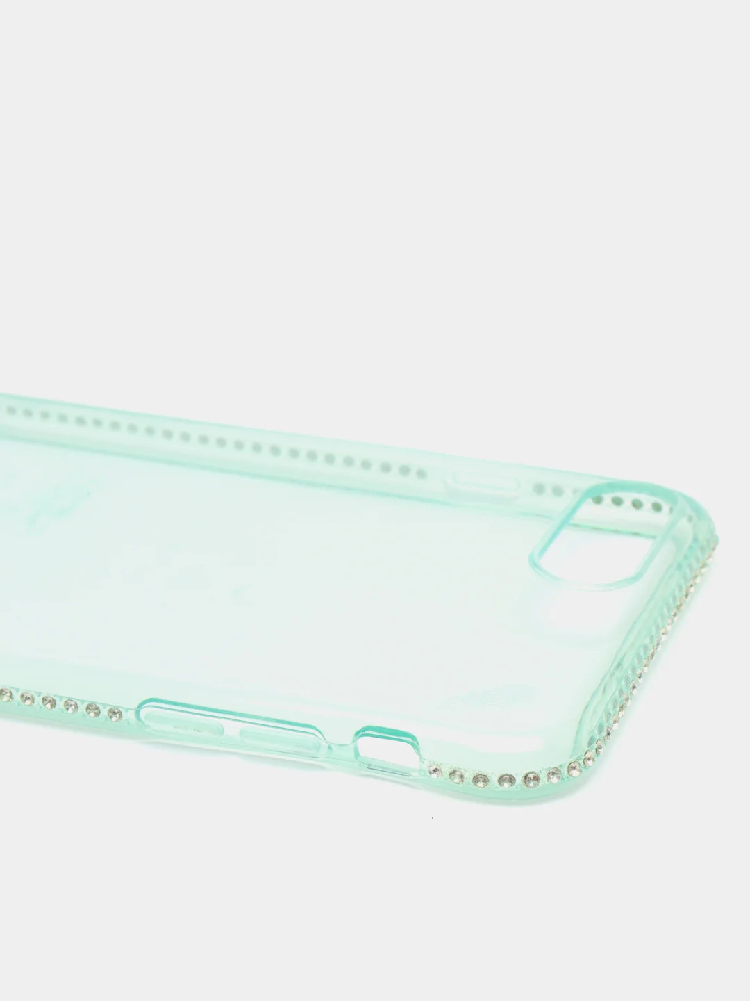 Бирюзовый мягкий матовый чехол на айфон с стразами iPhone.6, 6s,7,7+,8,8+,X,XS,XR,XS MAX,11,11PROMAX