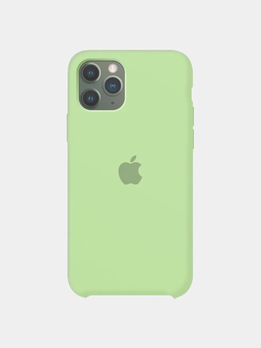 Мятный чехол силиконовый для iPhone Silicone Case, 11 Pro Max