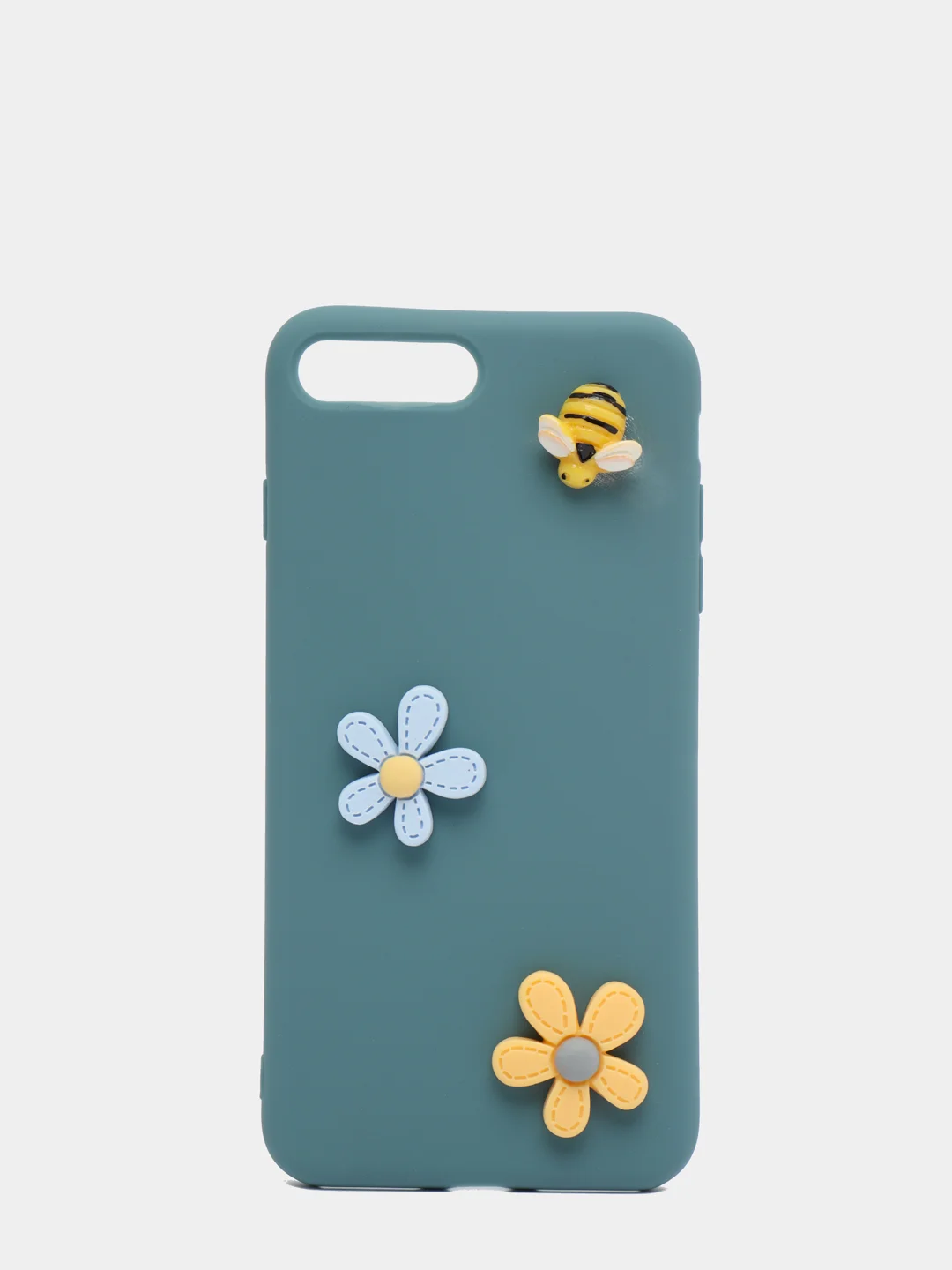Голубой мягкий чехол для айфон с 3D принтам для iPhone 6/6s, 6s+, 7/8, 7+/8+, X/XS, XR, XS max