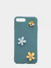 Голубой мягкий чехол для айфон с 3D принтам для iPhone 6/6s, 6s+, 7/8, 7+/8+, X/XS, XR, XS max