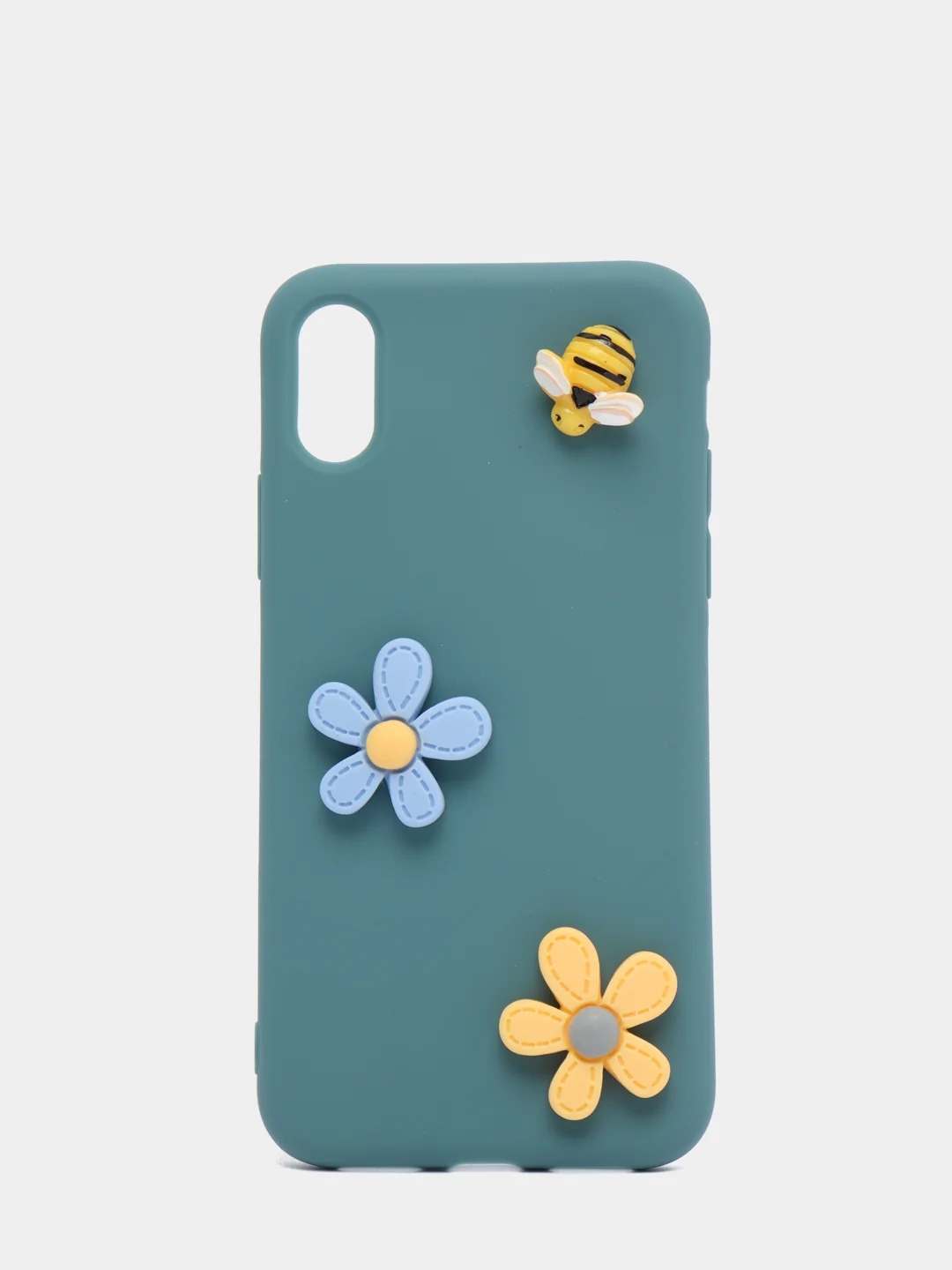 Голубой мягкий чехол для айфон с 3D принтам для iPhone 6/6s, 6s+, 7/8, 7+/8+, X/XS, XR, XS max