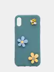 Голубой мягкий чехол для айфон с 3D принтам для iPhone 6/6s, 6s+, 7/8, 7+/8+, X/XS, XR, XS max