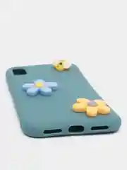 Голубой мягкий чехол для айфон с 3D принтам для iPhone 6/6s, 6s+, 7/8, 7+/8+, X/XS, XR, XS max