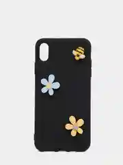 Черный мягкий чехол для айфон с 3D принтам для iPhone 6/6s, 6s+, 7/8, 7+/8+, X/XS, XR, XS max