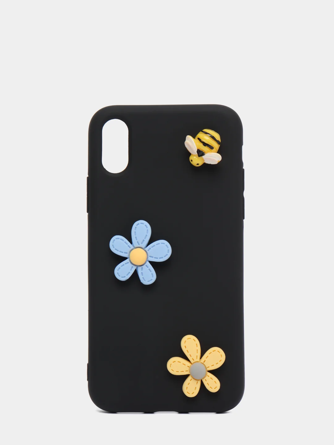 Черный мягкий чехол для айфон с 3D принтам для iPhone 6/6s, 6s+, 7/8, 7+/8+, X/XS, XR, XS max