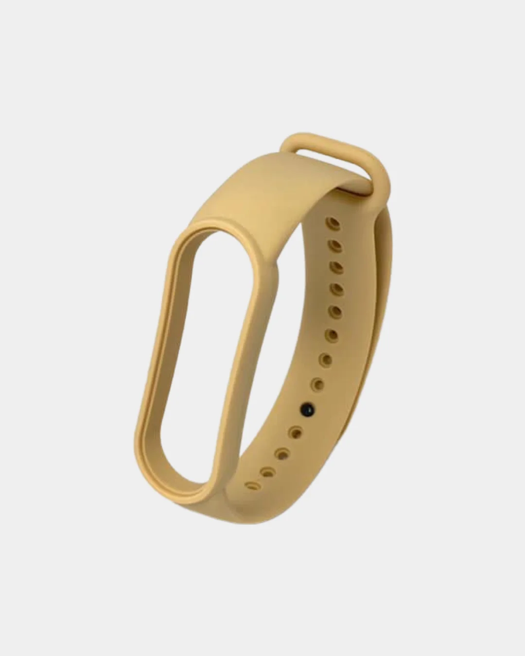 Бежевый силиконовый ремешок для фитнес-браслетов Xiaomi Mi Band 5 / 6