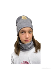 Комплект шапка и снуд подростковый утепленный ORHIDA KIDS