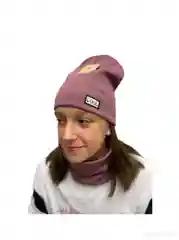 Комплект шапка и снуд подростковый утепленный ORHIDA KIDS