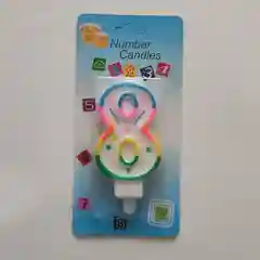 Черный свечи для торта радужные
