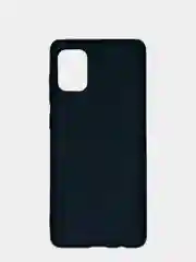 Черный чехол Samsung Galaxy A31 силиконовый цветной матовый (Самсунг Галакси А31)