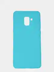 Бирюзовый чехол Samsung Galaxy A8+ (A8 Plus) (SM-A730F), Галакси А8+, силиконовый цветной матовый