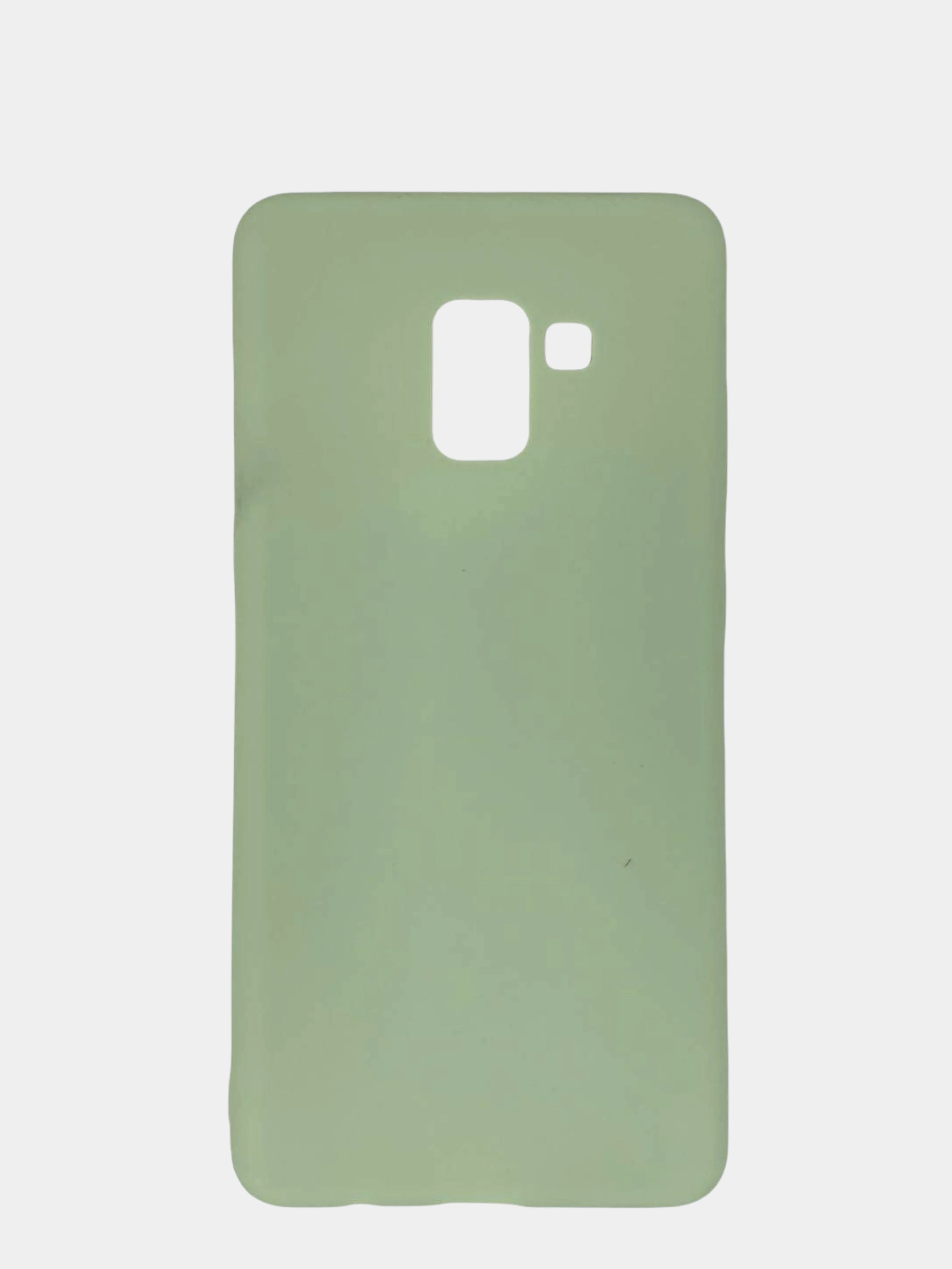 Лесной зеленый чехол Samsung Galaxy A8+ (A8 Plus) (SM-A730F), Галакси А8+, силиконовый цветной матовый