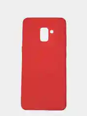 Красный чехол Samsung Galaxy A8+ (A8 Plus) (SM-A730F), Галакси А8+, силиконовый цветной матовый