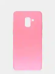 Розовый чехол Samsung Galaxy A8+ (A8 Plus) (SM-A730F), Галакси А8+, силиконовый цветной матовый