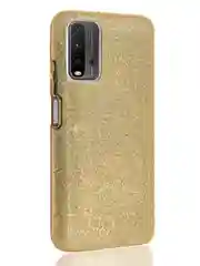 Золотой чехол блестящий Xiaomi Redmi 9T накладка c блёстками