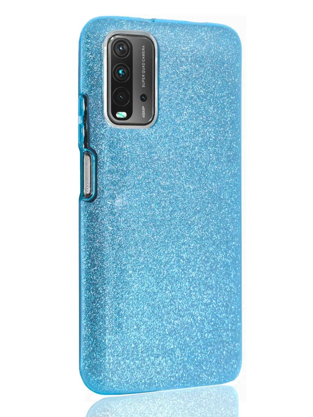 Ледяной чехол блестящий Xiaomi Redmi 9T накладка c блёстками