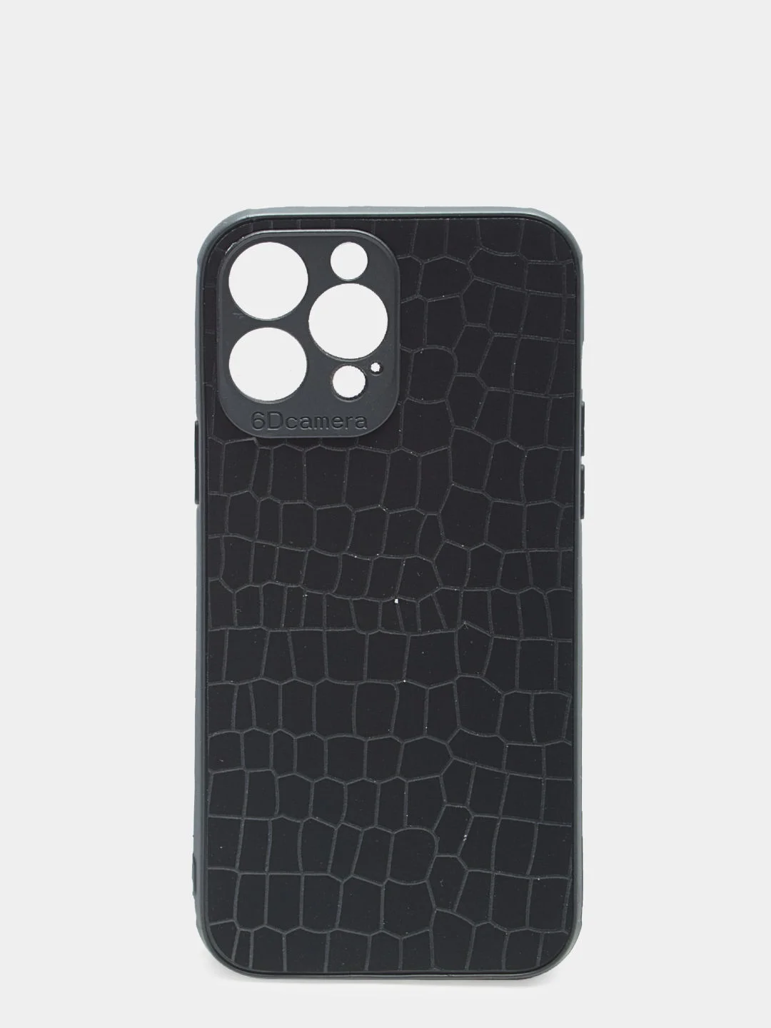 Черный чехол для iPhone 13 Pro Max (6.7) силиконовый бархатный Паутинка