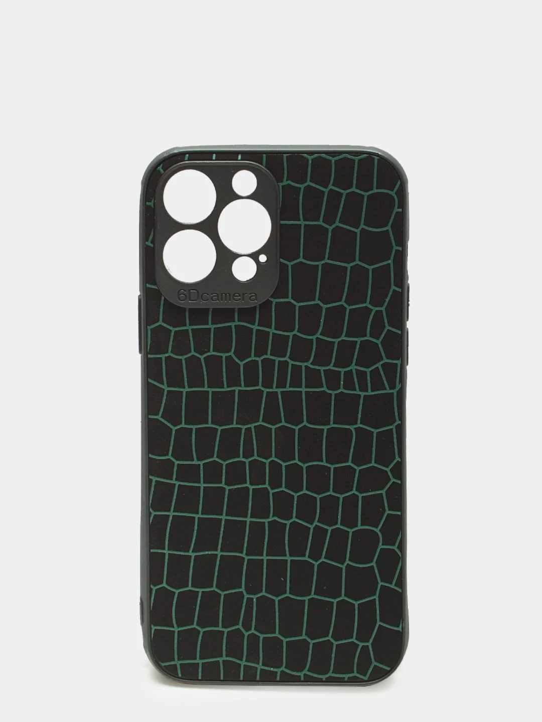 Зеленый чехол для iPhone 13 Pro Max (6.7) силиконовый бархатный Паутинка