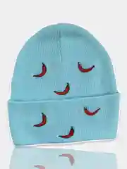 Голубой шапка вязаная унисекс