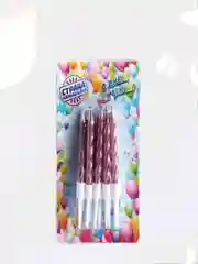 Розовый свечи для торта "Металлик", 7 цветов