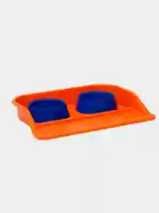 Оранжевый миски с лотком  0,3 л, 41 x 30 x 6 см