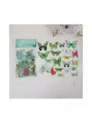 Зеленый декоративные наклейки для творчества. Серия Бабочки