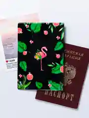 Серый обложка для паспорта