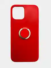 Красный чехол на iPhone с кольцом держателем для моделей 11 pro max 12 12 pro max mini