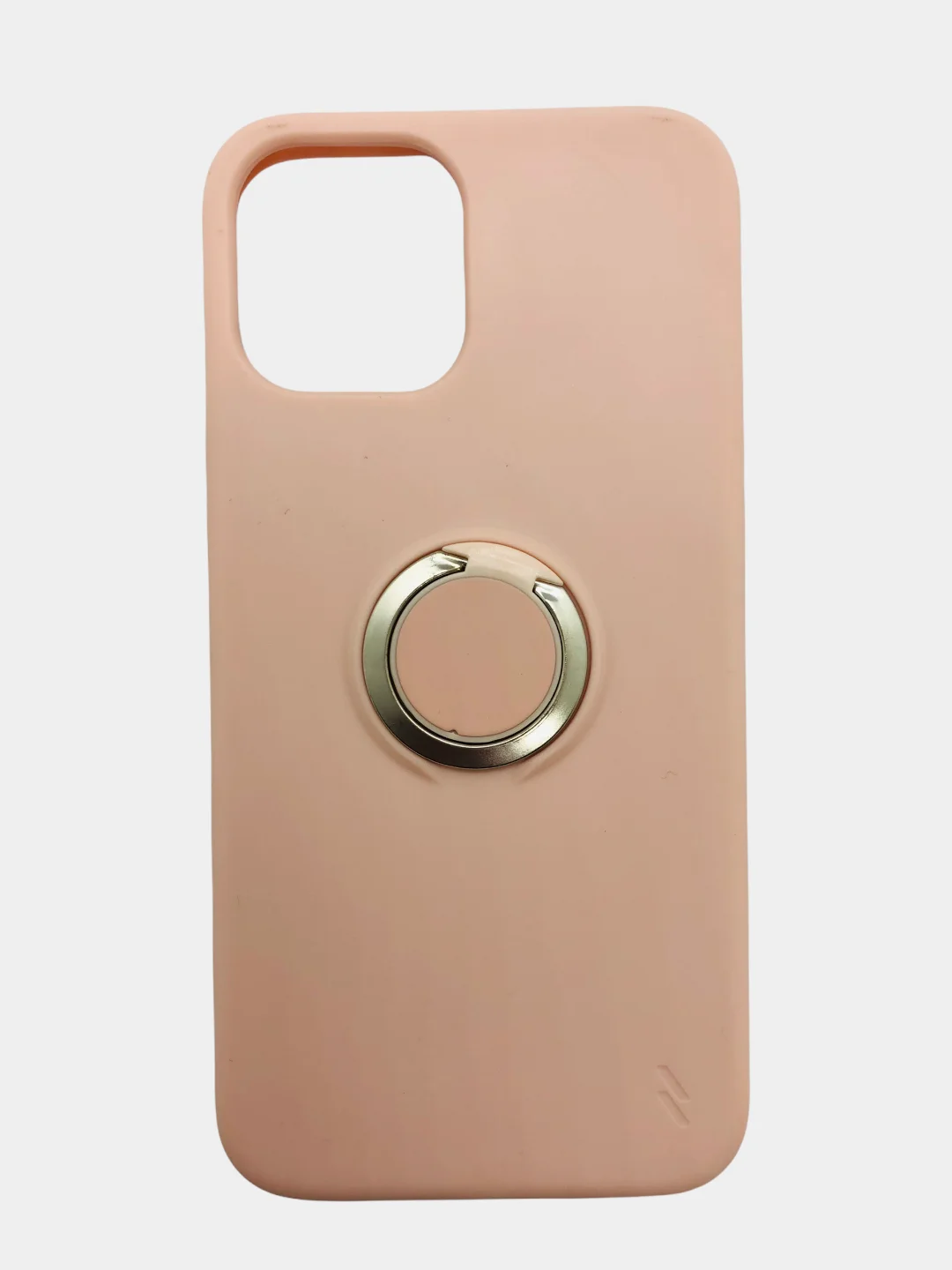 Бежевый чехол на iPhone с кольцом держателем для моделей 11 pro max 12 12 pro max mini