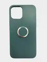 Зеленый чехол на iPhone с кольцом держателем для моделей 11 pro max 12 12 pro max mini