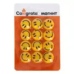 Магниты для доски, d-2 см, набор 12 штук, на блистере