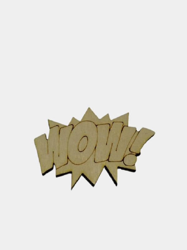 Деревянная заготовка для декора "WOW"