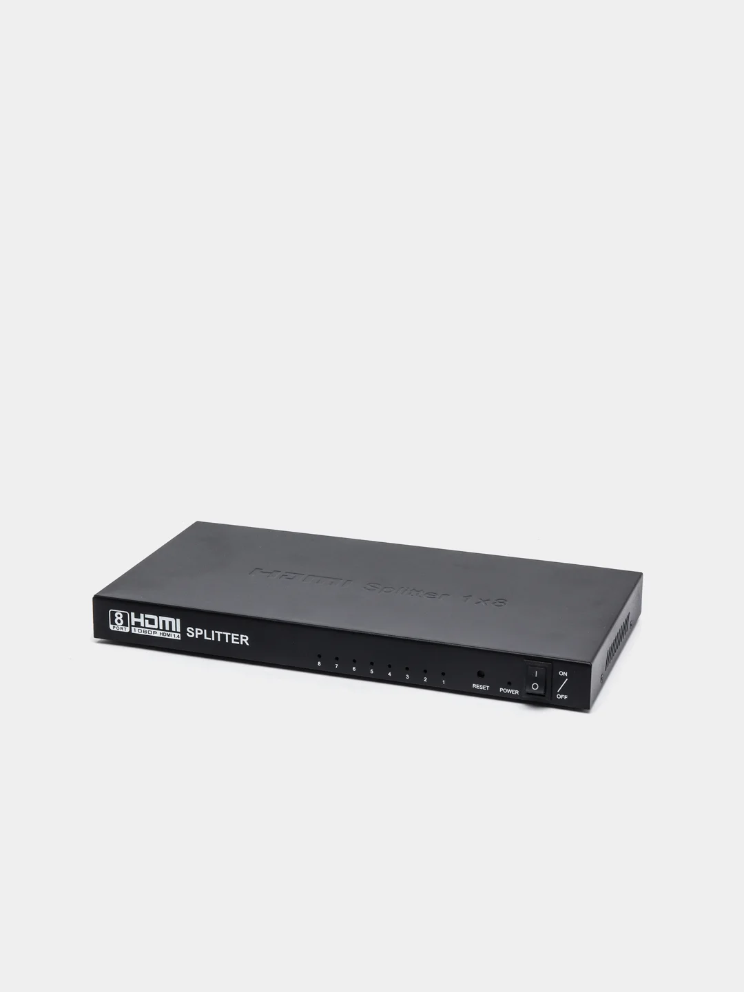 Разветвитель сплиттер, на 8 портов HDMI с усилителем, v1.4b, блок питания